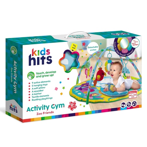 [4897126751543] صالة الألعاب الرياضية للأنشطة من Kids Hits Zoo Friends: