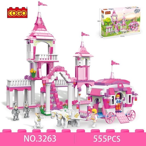 [6937645532631] Cogo Princess Castle 555Pcs-C3263