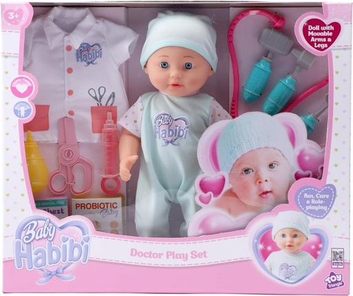 [640516979188] Baby Habibi Doll Doctor Play Set 14inch-697918
