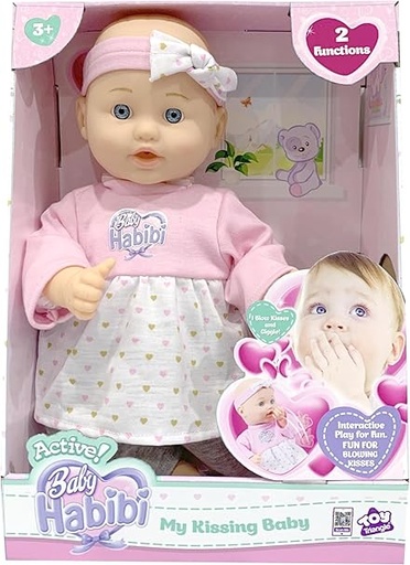 [640516979249] Baby Habibi Doll My Kissing Baby 14inch -697924
