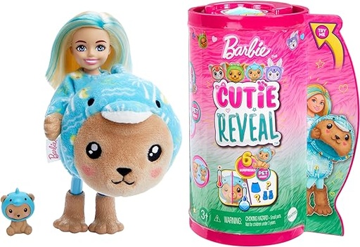 [194735178674] Barbie Cutie Reveal Teddy Dolphin-HRK30
