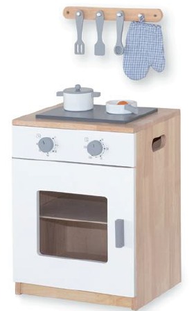 [6971608446924] White Kitchen: Stove w/Accessories -Viga 44692