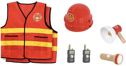 [6971608447136] Firefighter Role Play Set (8 pcs)-Viga 44713