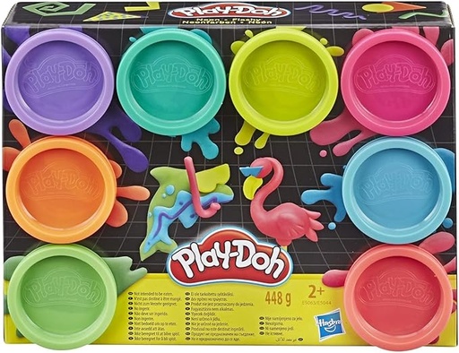 [5010993560189] PLAY-DOH 8 PK NEON COLORS-E5063