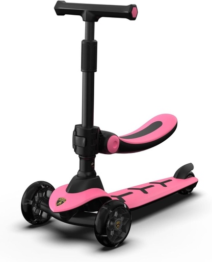 [6970214212367] Lamborghini Scooter w/ Seat Pink-LB2005-S-PK