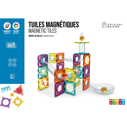 [6587545121215] MAGNETIC TILES 56 PCS-X2121
