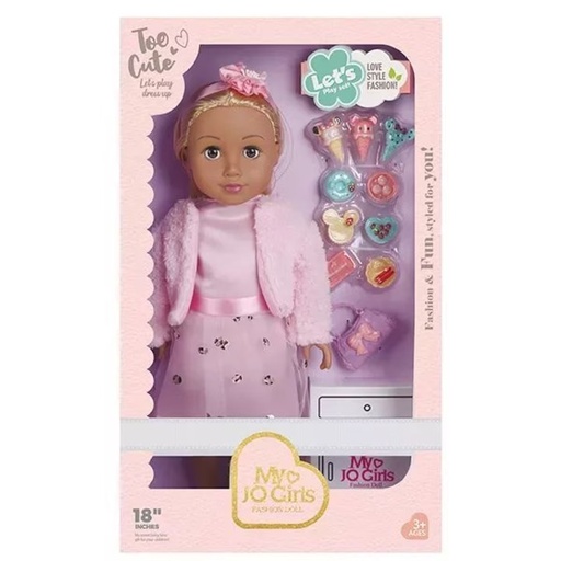 [6902561916216] 18 Inch Doll Pink Jaket JQ Baby-2248