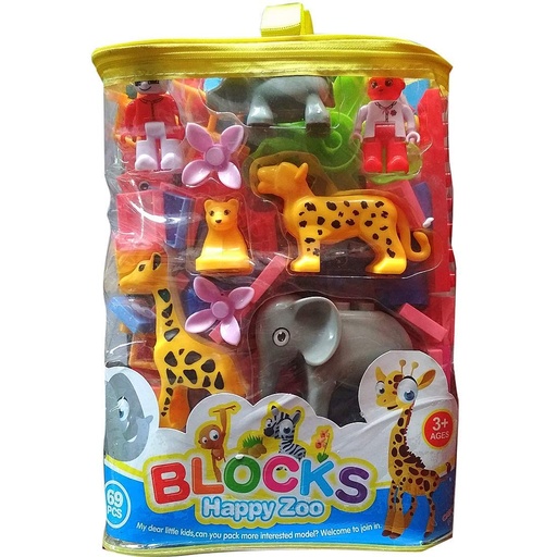 [6950329853662] ZOO ANIMAL BLOCKS 40 PCS-5366