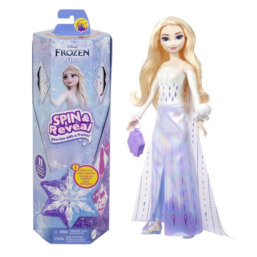 [194735189380] Frozen Dolls Elsa Spin & Reveal-Disney HTG25