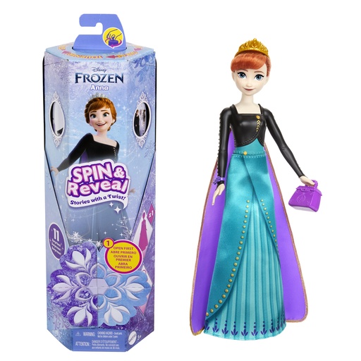 [194735226863] Frozen Dolls Spin & Reveal Anna-Disney HXD27