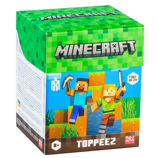 [810128425919] Mincecraft 3D Toppeez 1PK Asst.-MC2010