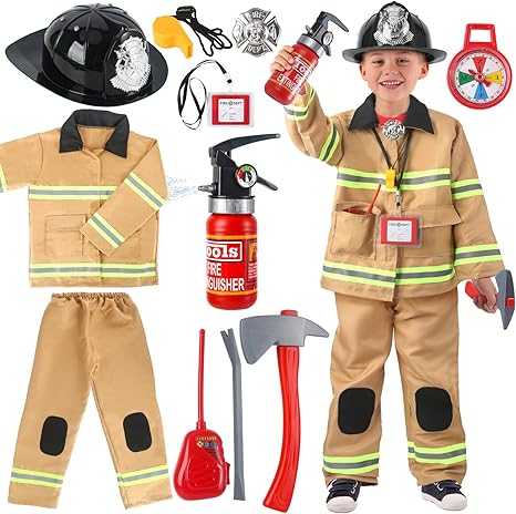 [6941876000105] FIRE FIGHTER COSTUME - WTB 0951-8