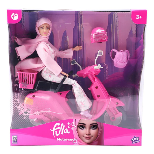 [640516980887]  Doll Motorcycle Set-FULLA 698088