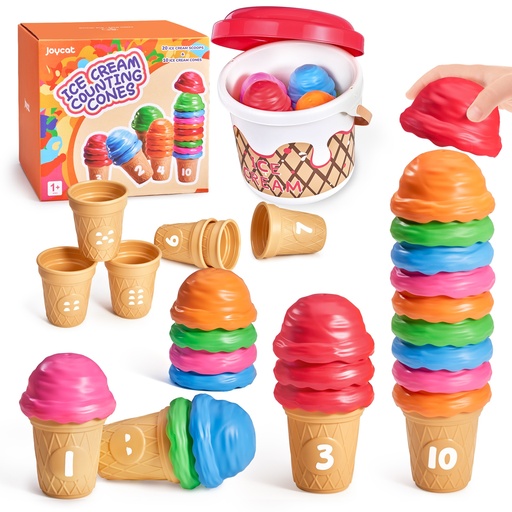 [6978307230083] Ice Cream Counting Cones- Joycat CC3