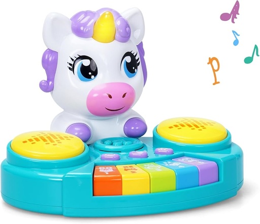 [6910311358698] Blue Unicorn Drum Xylophone -35869A