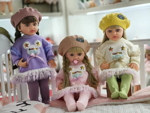 [6920240029940] Mini Start Jumper Asst.3 Colors 22Inch Arabic Dolls Silicone -YEEZWOOD JX299-40