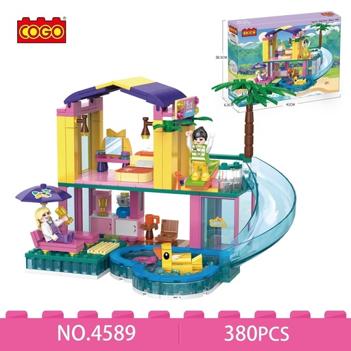 [6937645545891] COGO Resort Pool Villa 380PCS- 4589