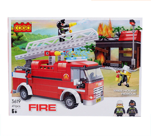 [6937645536166] COGO Outdoor Treehouse Rescue 411PCS-3619