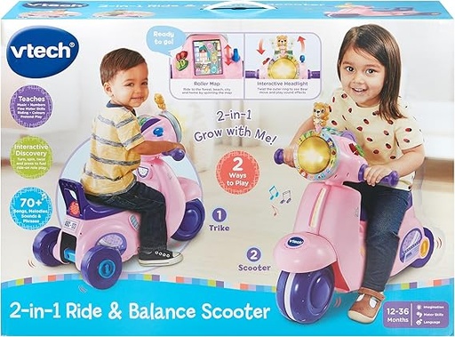 [3417765723537] 2-IN-1 RIDE & BALANCE SCOOTER-572353