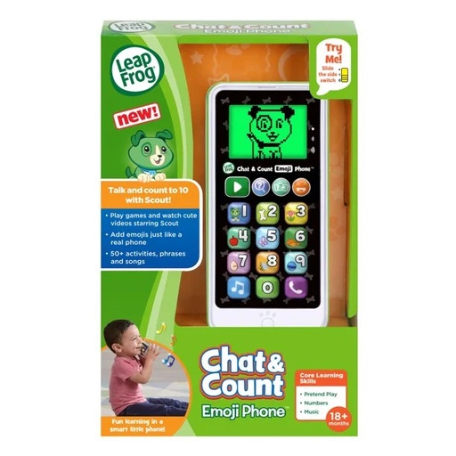 [3417766037039] Chat and Count Emoji Phone White-LF80-603703