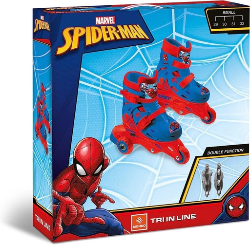 [8001011286317] MONDO ROLLER SPIDERMAN SKATES-28631