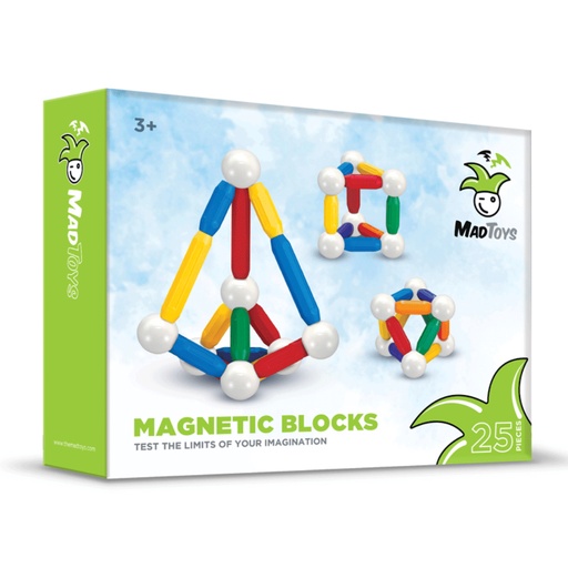 [7424109679661] مكعبات مغناطيسية ٢٥ قطعة - ٩٦٧٩٦٦