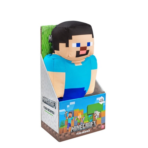 [810128425964] Minecraft Plush Backpk 30cm Asst. 4 -MC7035