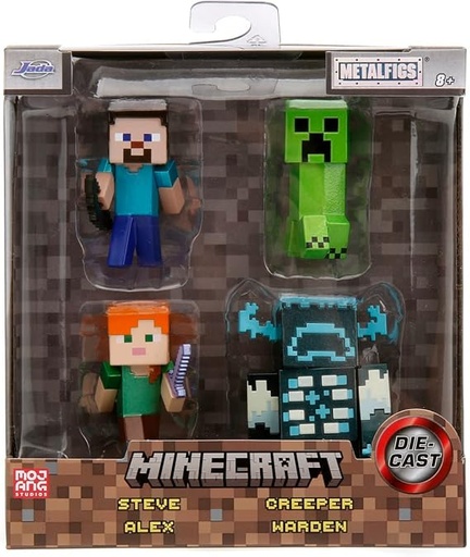 [4006333084621] Minecraft 4-Pack 2.5" Figures-Jada-253262001