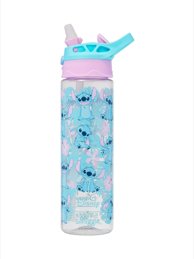 [9332934388734] Smiggle Disney Stitch Silicone Nozzle Bottle 650ml