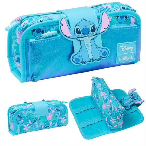 [9332934389885] Smiggle Disney Stitch Buckle Pen Bag
