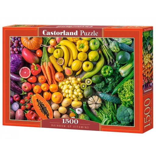 [5904438152124] Rainbow of Vitamins Puzzle 1500Pcs- Castor 152124-9