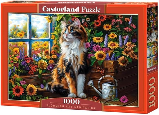[5904438105342] Blooming Cat Meditation Puzzle 1000Pcs-Castor 105342-9