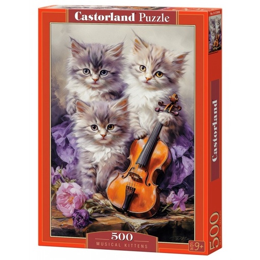 [5904438053988] Musical Kittens Puzzle  500Pcs-Castor B53988-6