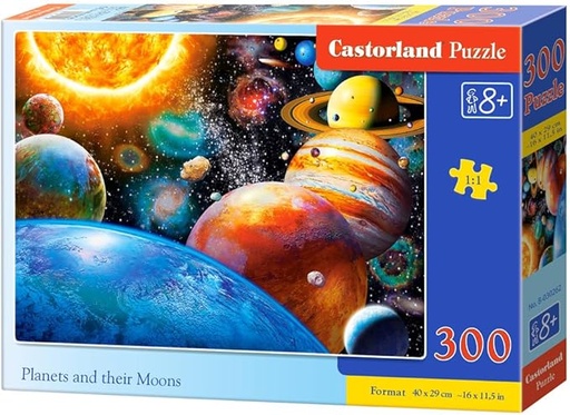 [5904438030262] Planets & Their Moons Puzzle 300Pcs-Castor B030262-6