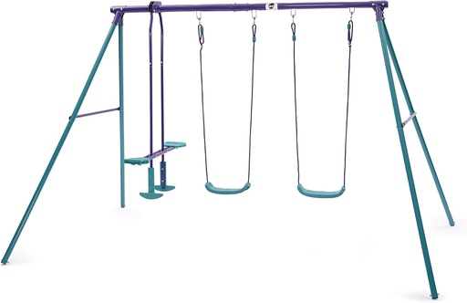 [5036523044462] Plum Jupiter Double Swing Set W/Glider -22102AB82