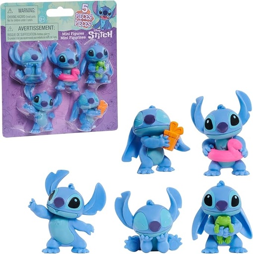 [886144462870] STITCH 5 PACK MINI FIGURE SET -46287