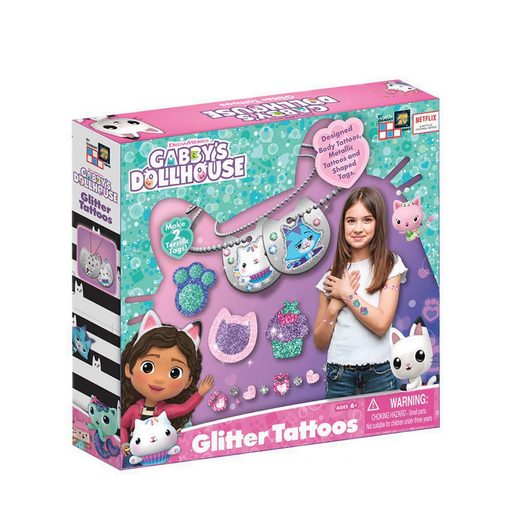 [55350124432] Gabby's Dollhouse Glitter Tattoos-12443