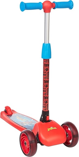 [6297001070871] Spartan Spiderman 3 Wheel LED Folding Scooter-SP7052