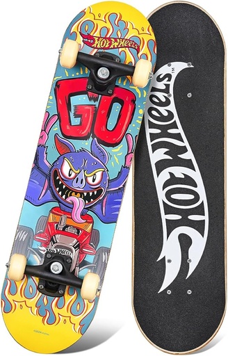 [6290360201498] Spartan Hot Wheels Bat 28" Skateboard-SP1014