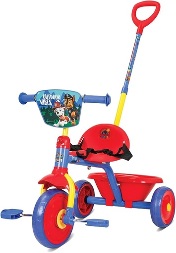 [6290360200347] Spartan Paw Patrol Boys Tricycle with Pushbar-SP-5008