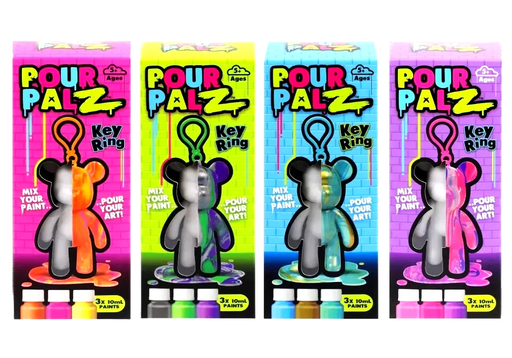 [840148219823] Pour Palz W2 Mini Bear w keychain -GS-G66341