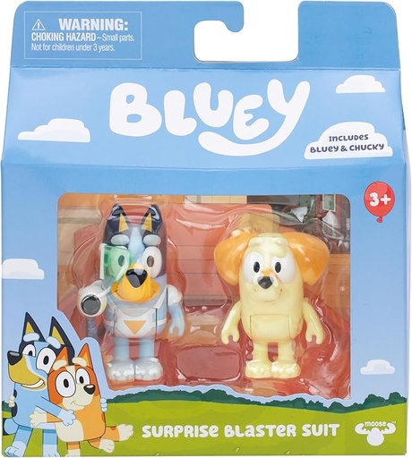 [630996176528] BLUEY S12 FIG 2PK SURPRISE BLASTER-17652