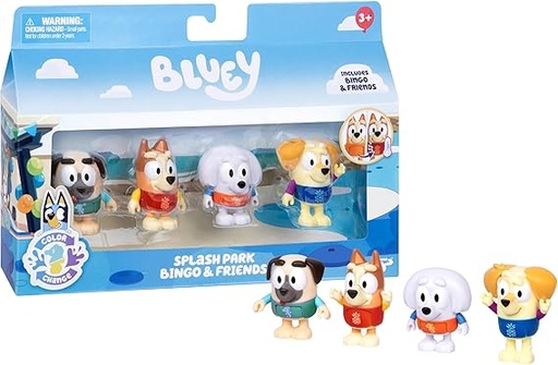 [630996191316] BLUEY S13 COLOR CHANGE FIG 4PK-19131
