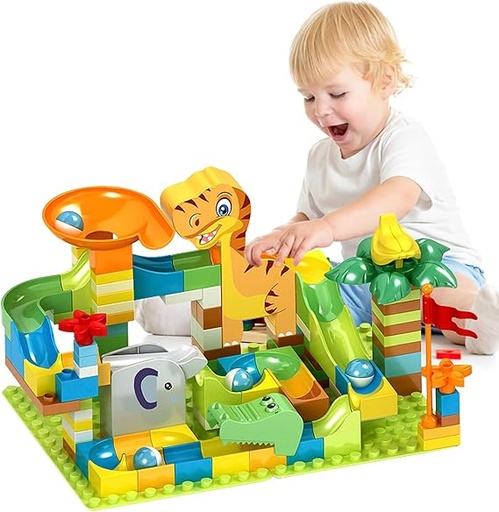 [2025240623213] Feelo Dinosaur Catapult Slide 78 Pcs-FL2321