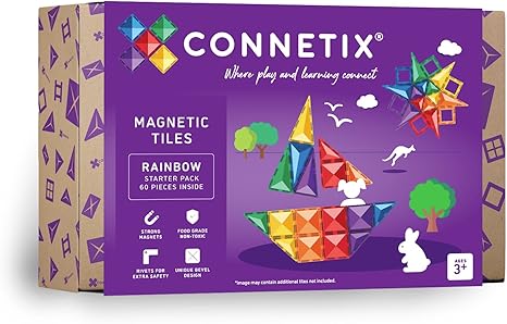 [850036293347] Connetix Rainbow Starter Pack 60 pc-CT-R-00060-ST
