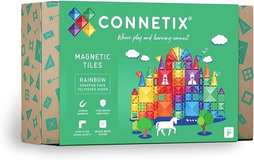 [850036293361] Connetix Rainbow Creative Pack 102 pc-CT-R-00102-CR