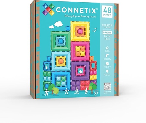 [810164730169] Connetix Bright Portal Pack 48 pc-CT-B-00048-PP