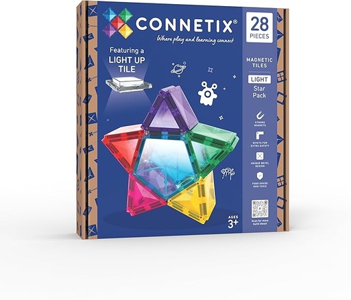 [810164730145] Connetix Light Star Pack 28 pc