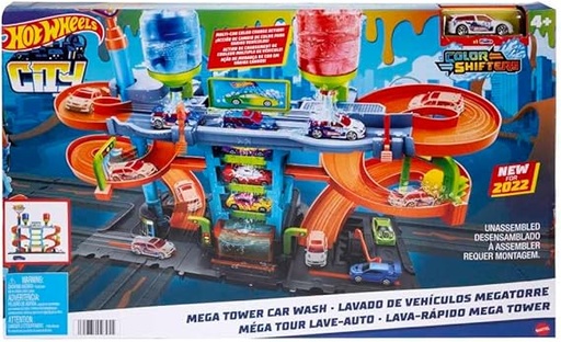 [194735028955] Hot Wheels City Mega Tower Car Wash-HDP05