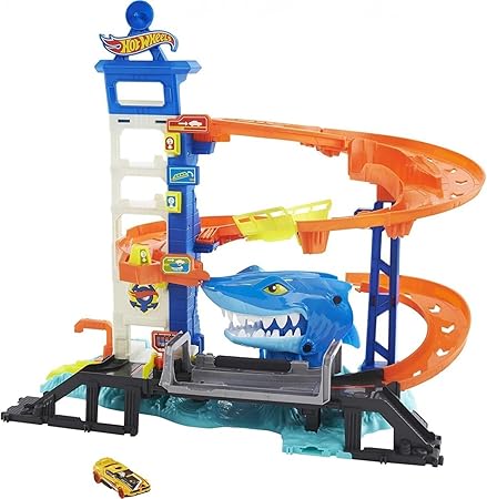 [194735028979] Hot Wheels City Shark Strike Rescue-HDP06